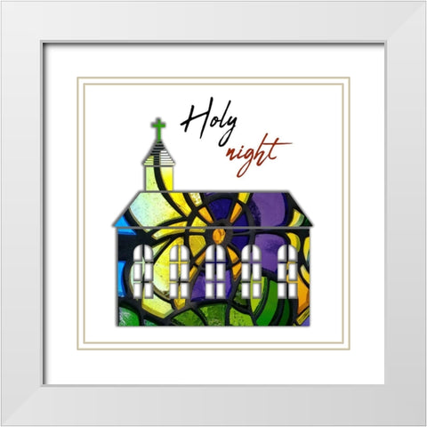 Church 2 White Modern Wood Framed Art Print with Double Matting by Phillip, Jamie