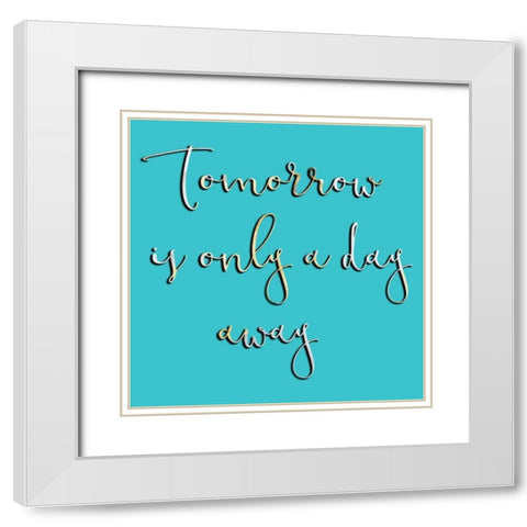 Tomorrow White Modern Wood Framed Art Print with Double Matting by Phillip, Jamie