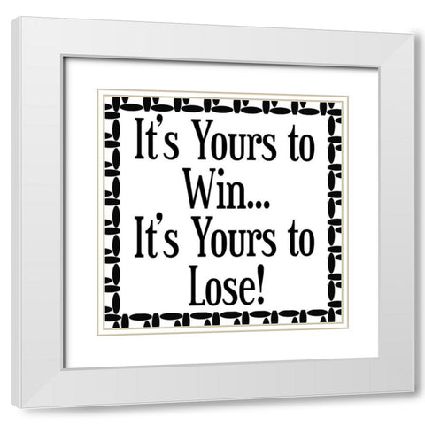 Work Hard 2 White Modern Wood Framed Art Print with Double Matting by Phillip, Jamie