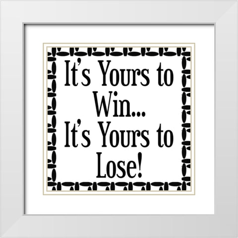 Work Hard 2 White Modern Wood Framed Art Print with Double Matting by Phillip, Jamie
