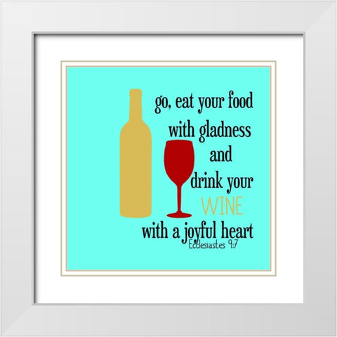 Holy Wine White Modern Wood Framed Art Print with Double Matting by Phillip, Jamie