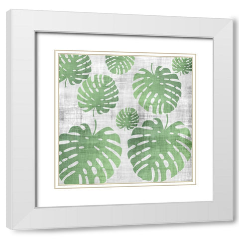 Tropical Rain White Modern Wood Framed Art Print with Double Matting by Phillip, Jamie