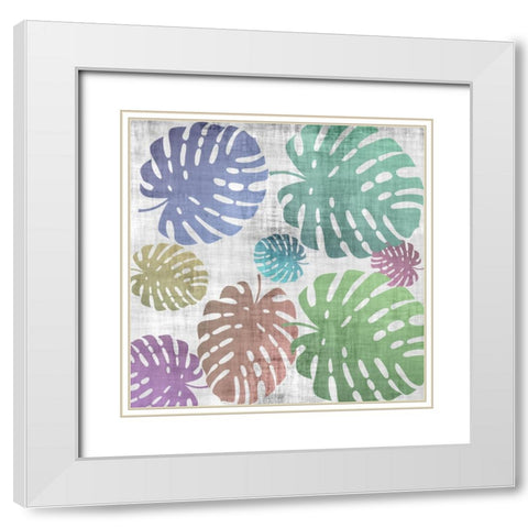 Tropical Rain 4 White Modern Wood Framed Art Print with Double Matting by Phillip, Jamie