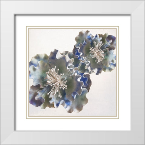 Florest Delight White Modern Wood Framed Art Print with Double Matting by Phillip, Jamie