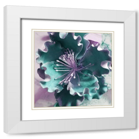 Florest Delight 2 White Modern Wood Framed Art Print with Double Matting by Phillip, Jamie