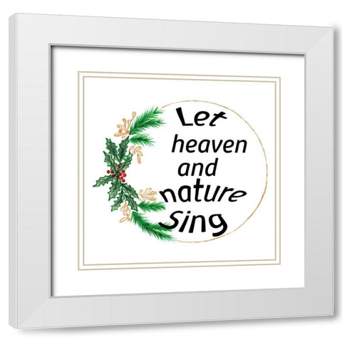 Heaven and Nature White Modern Wood Framed Art Print with Double Matting by Phillip, Jamie