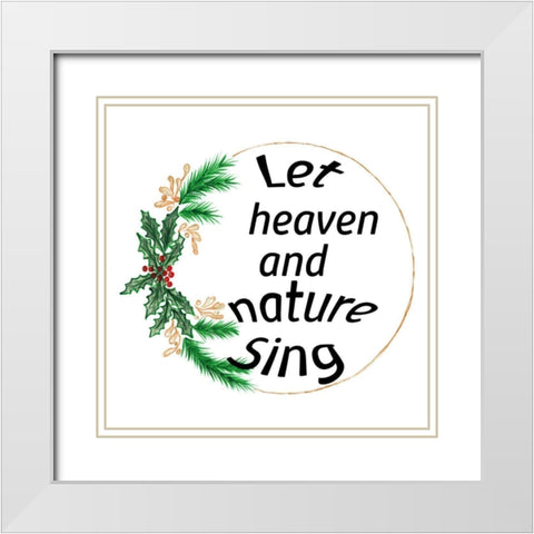 Heaven and Nature White Modern Wood Framed Art Print with Double Matting by Phillip, Jamie