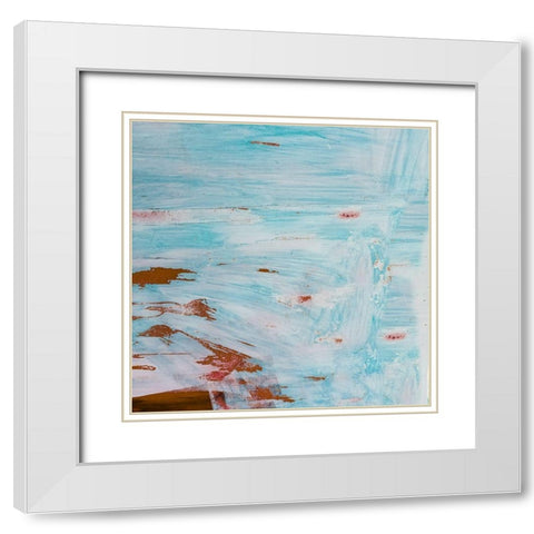 Double Brish Strokes White Modern Wood Framed Art Print with Double Matting by Phillip, Jamie