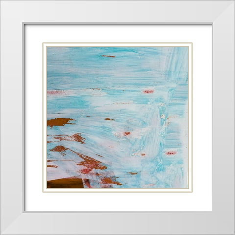 Double Brish Strokes White Modern Wood Framed Art Print with Double Matting by Phillip, Jamie