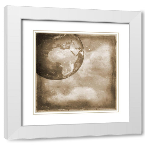 The World White Modern Wood Framed Art Print with Double Matting by Phillip, Jamie