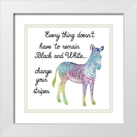 Aspire To Inspire White Modern Wood Framed Art Print with Double Matting by Phillip, Jamie