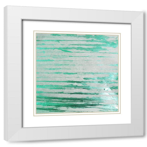 Emerald Green 2 White Modern Wood Framed Art Print with Double Matting by Phillip, Jamie