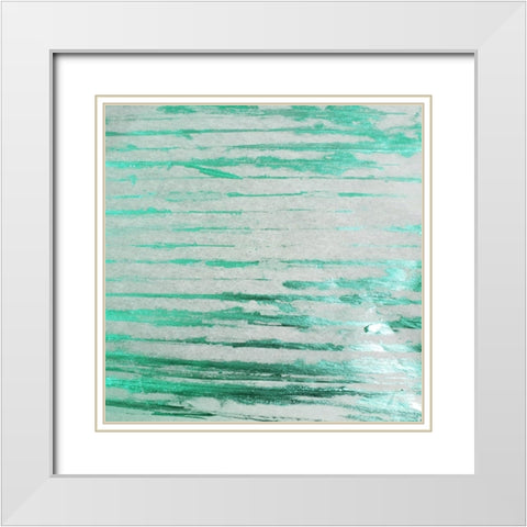 Emerald Green 2 White Modern Wood Framed Art Print with Double Matting by Phillip, Jamie