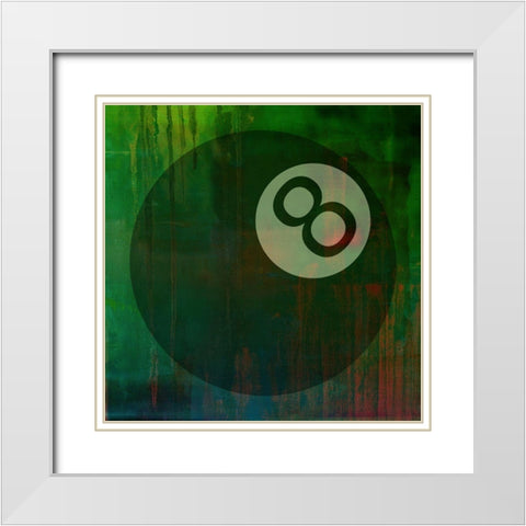 Pools And Billards White Modern Wood Framed Art Print with Double Matting by Phillip, Jamie