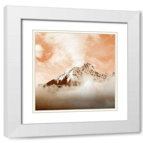 Burnt Skies White Modern Wood Framed Art Print with Double Matting by Phillip, Jamie