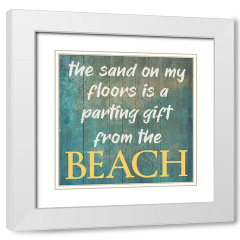 Sandy Floors White Modern Wood Framed Art Print with Double Matting by Phillip, Jamie