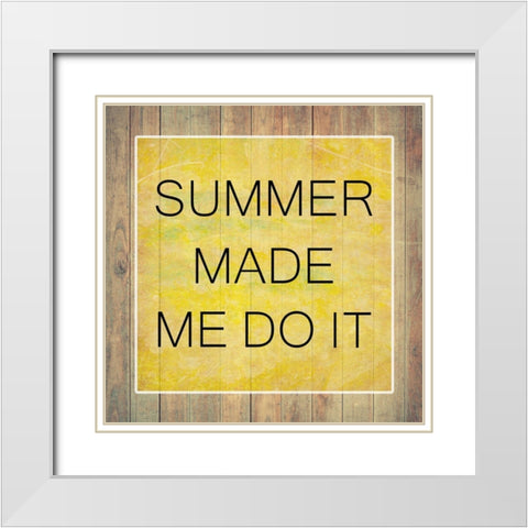 Summer White Modern Wood Framed Art Print with Double Matting by Phillip, Jamie
