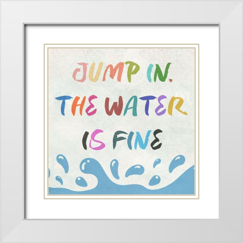 Summer Fun White Modern Wood Framed Art Print with Double Matting by Phillip, Jamie