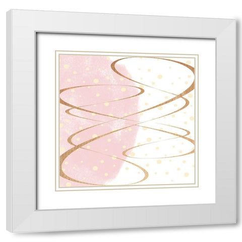 Discussion Point 1 White Modern Wood Framed Art Print with Double Matting by Phillip, Jamie