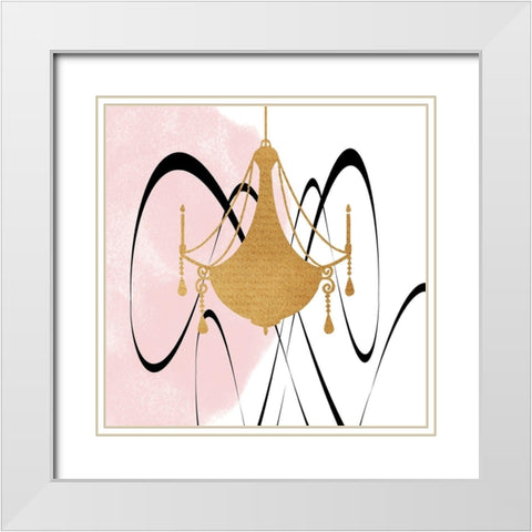 Discussion Point 3 White Modern Wood Framed Art Print with Double Matting by Phillip, Jamie