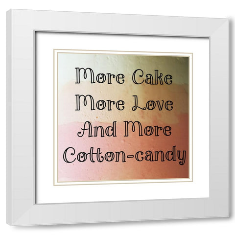 All Things Sweet White Modern Wood Framed Art Print with Double Matting by Phillip, Jamie