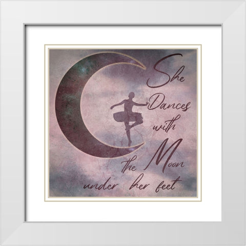 Ballet Dancer 4 White Modern Wood Framed Art Print with Double Matting by Phillip, Jamie