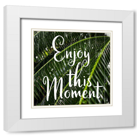 Tropical Moment White Modern Wood Framed Art Print with Double Matting by Phillip, Jamie