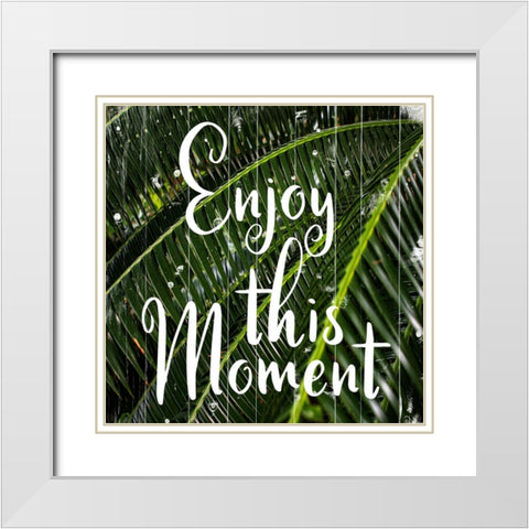 Tropical Moment White Modern Wood Framed Art Print with Double Matting by Phillip, Jamie