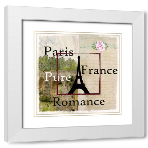 Old Tower White Modern Wood Framed Art Print with Double Matting by Phillip, Jamie