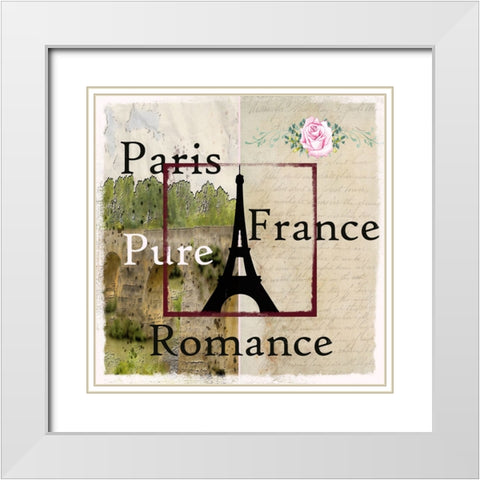 Old Tower White Modern Wood Framed Art Print with Double Matting by Phillip, Jamie