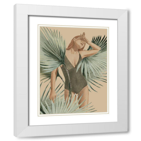 Intuitive White Modern Wood Framed Art Print with Double Matting by Urban Road