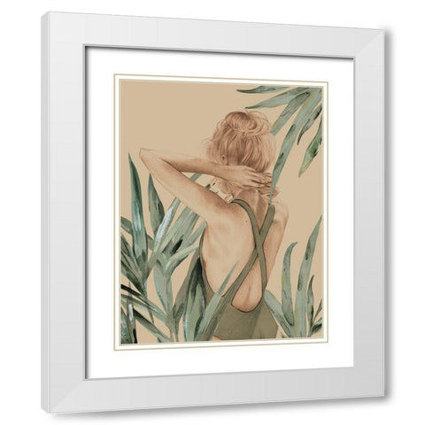 Empowered White Modern Wood Framed Art Print with Double Matting by Urban Road