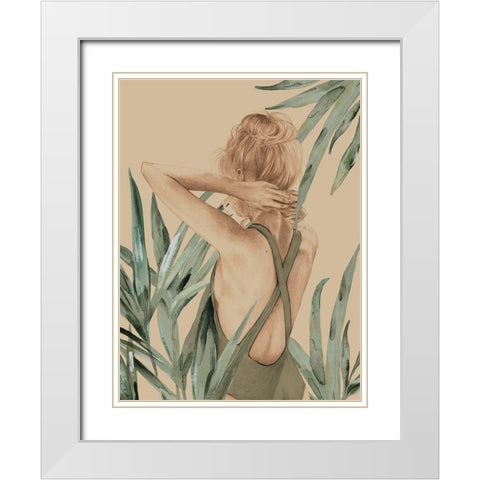 Empowered White Modern Wood Framed Art Print with Double Matting by Urban Road