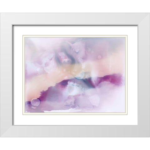 Mystique White Modern Wood Framed Art Print with Double Matting by Urban Road