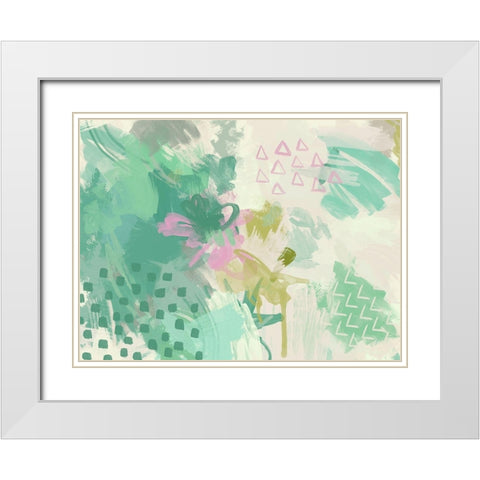 Walk in the Park White Modern Wood Framed Art Print with Double Matting by Urban Road