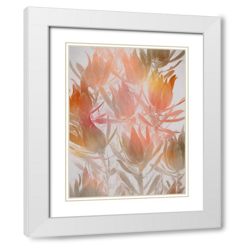 Inca Gold I White Modern Wood Framed Art Print with Double Matting by Urban Road