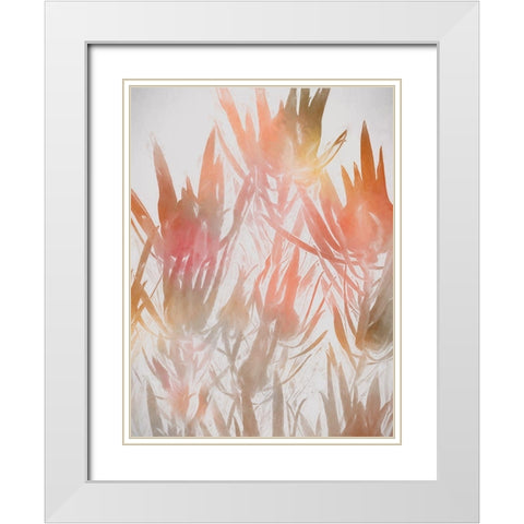 Inca Gold II White Modern Wood Framed Art Print with Double Matting by Urban Road