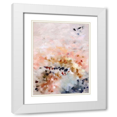 Diamond In The Rough White Modern Wood Framed Art Print with Double Matting by Urban Road