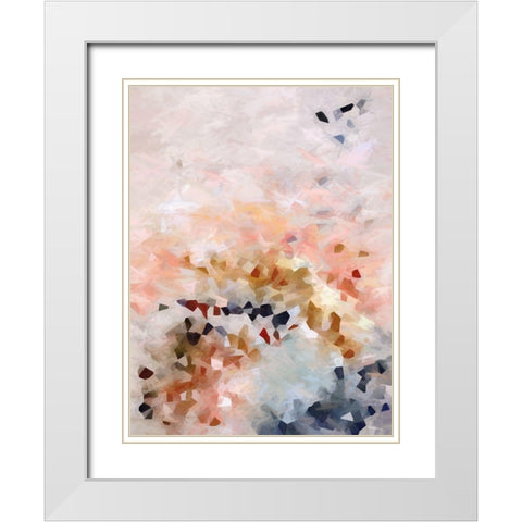 Diamond In The Rough White Modern Wood Framed Art Print with Double Matting by Urban Road