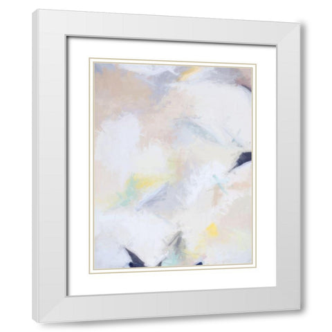 Fresh Linen II White Modern Wood Framed Art Print with Double Matting by Urban Road
