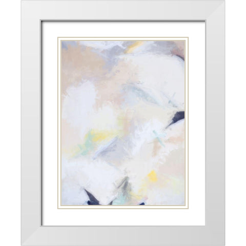Fresh Linen II White Modern Wood Framed Art Print with Double Matting by Urban Road