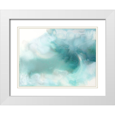 Altitude White Modern Wood Framed Art Print with Double Matting by Urban Road