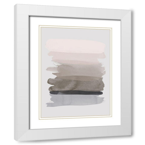 Earthen White Modern Wood Framed Art Print with Double Matting by Urban Road