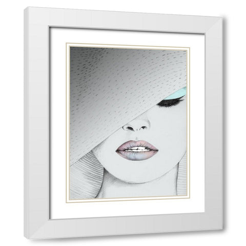 Urbane-Silver White Modern Wood Framed Art Print with Double Matting by Urban Road