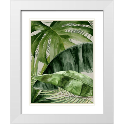 Natures Veil White Modern Wood Framed Art Print with Double Matting by Urban Road