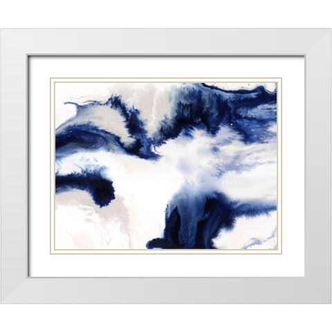 Seafoam White Modern Wood Framed Art Print with Double Matting by Urban Road