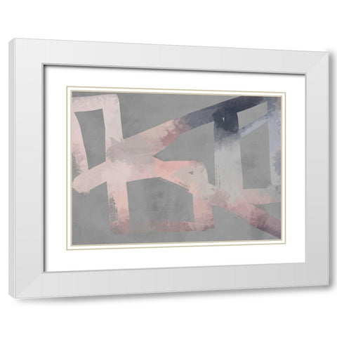 Etched White Modern Wood Framed Art Print with Double Matting by Urban Road