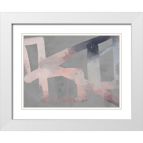 Etched White Modern Wood Framed Art Print with Double Matting by Urban Road