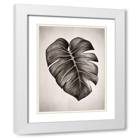 Verdure I Sepia White Modern Wood Framed Art Print with Double Matting by Urban Road