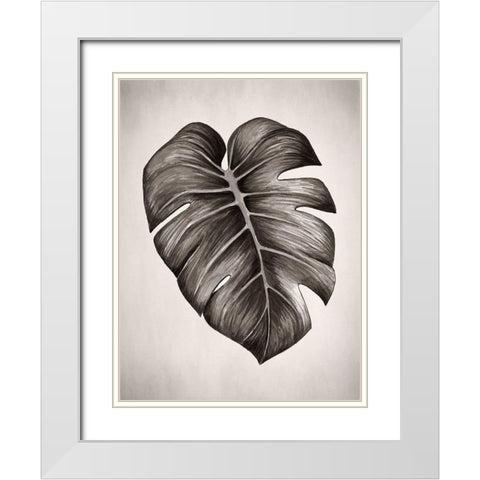 Verdure I Sepia White Modern Wood Framed Art Print with Double Matting by Urban Road